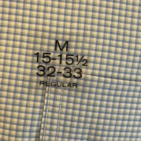 Stafford Coolmax M Blue Long Sleeve Shirt NWT - Picture 5 of 5